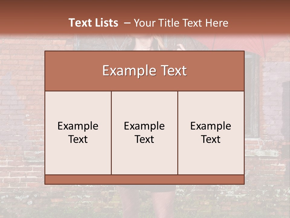 Cheerful Beauty Chick PowerPoint Template