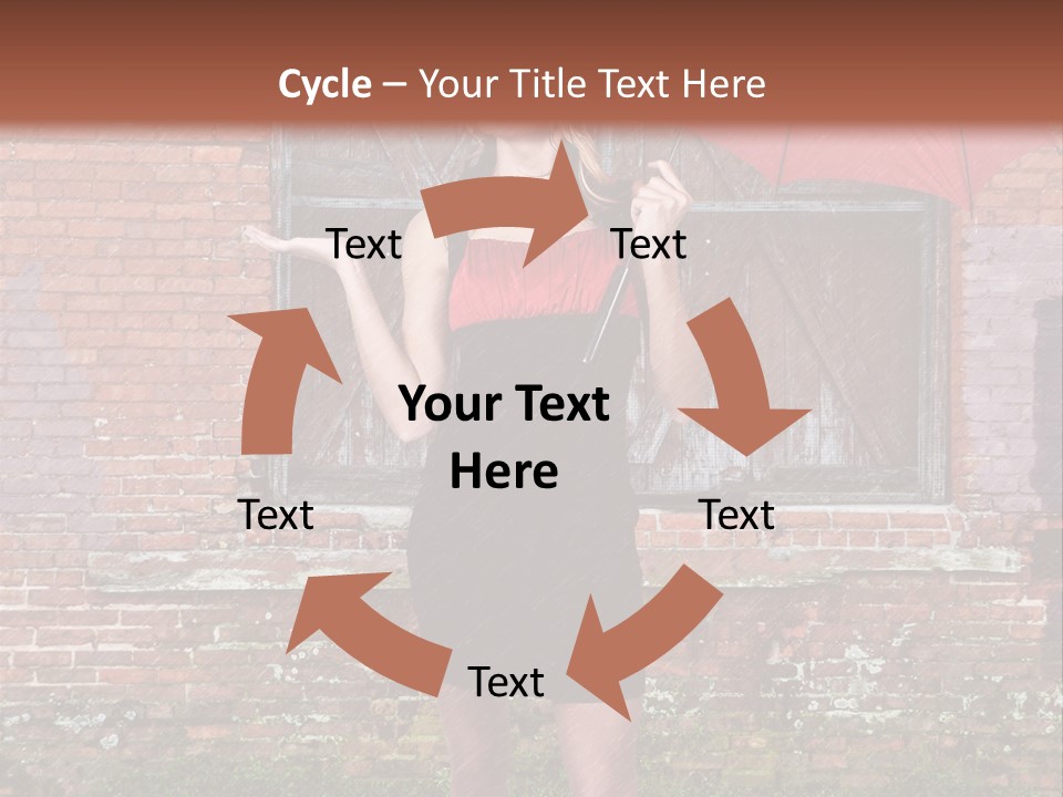 Cheerful Beauty Chick PowerPoint Template