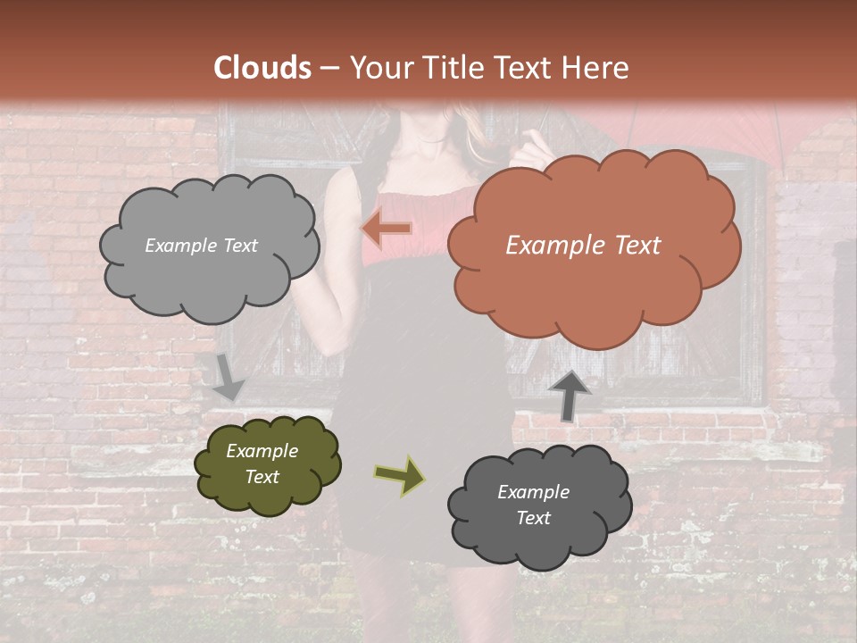 Cheerful Beauty Chick PowerPoint Template