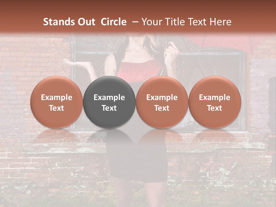 Cheerful Beauty Chick PowerPoint Template