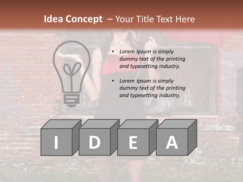 Cheerful Beauty Chick PowerPoint Template