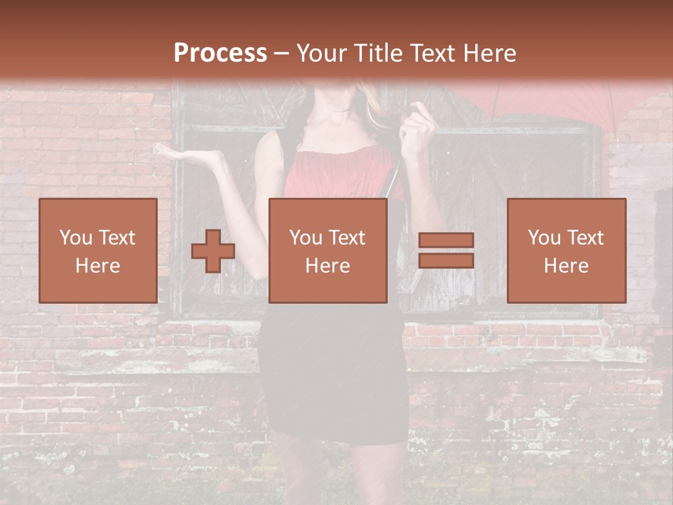 Cheerful Beauty Chick PowerPoint Template