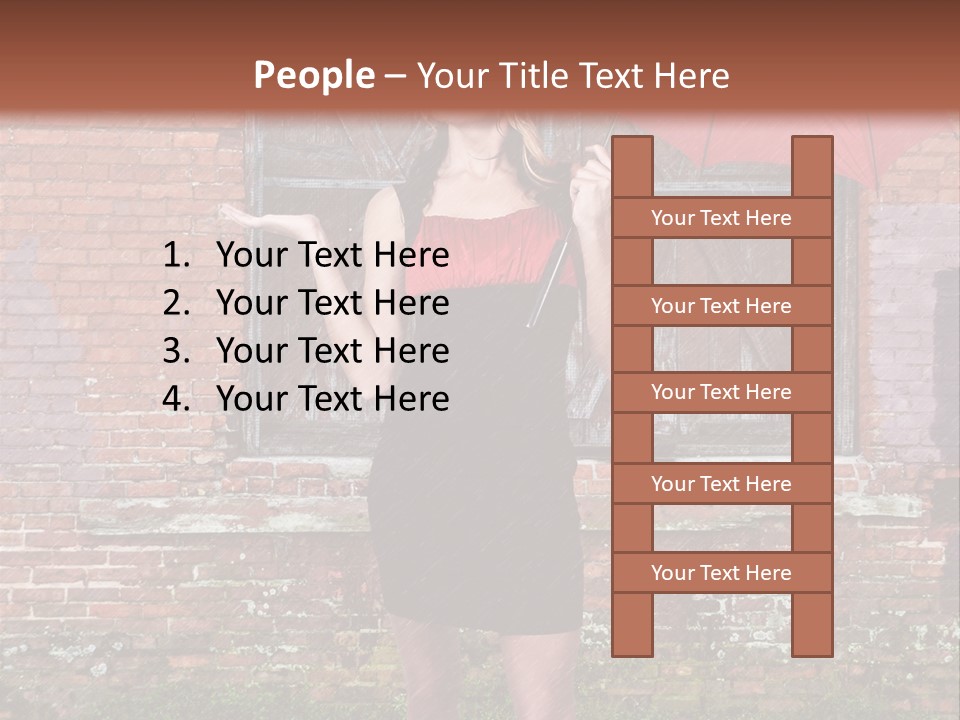 Cheerful Beauty Chick PowerPoint Template