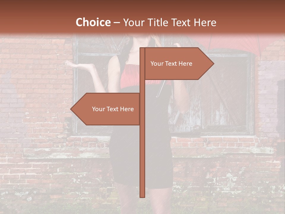 Cheerful Beauty Chick PowerPoint Template