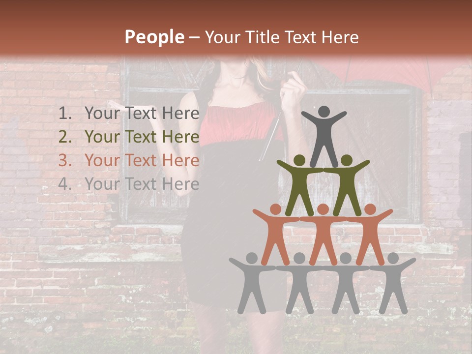 Cheerful Beauty Chick PowerPoint Template