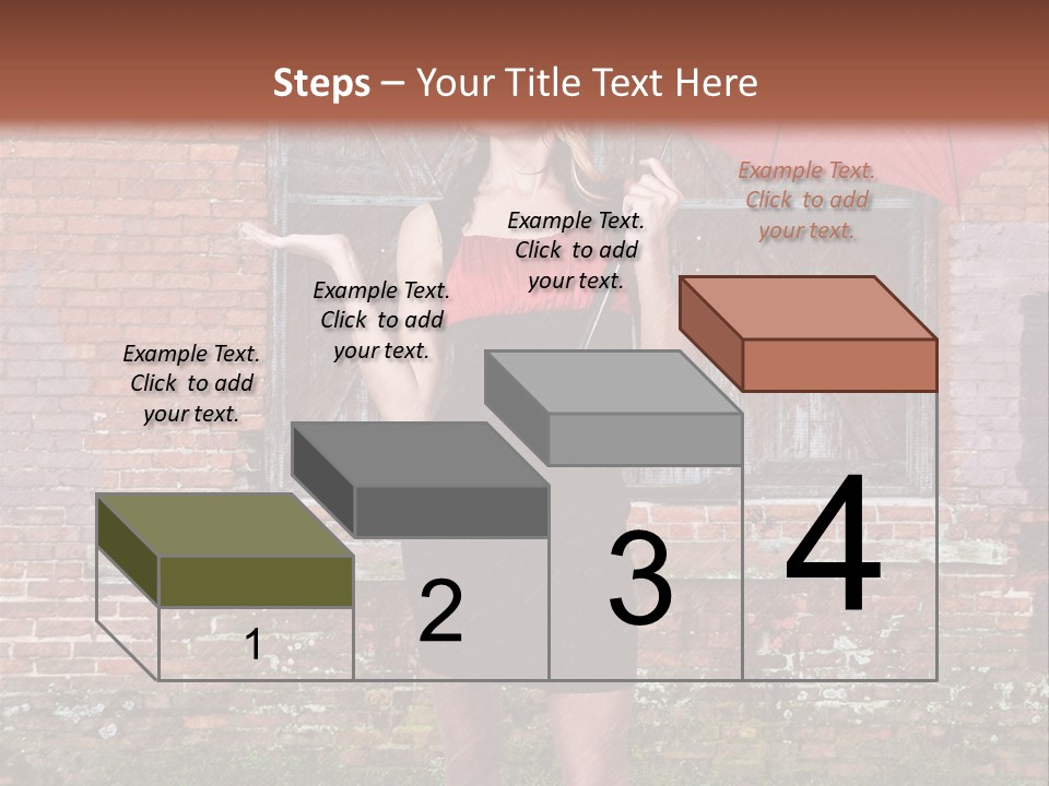 Cheerful Beauty Chick PowerPoint Template