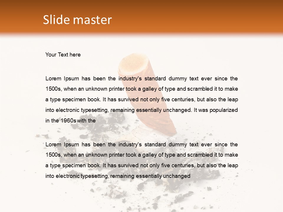 Smoke Filters Insulated PowerPoint Template