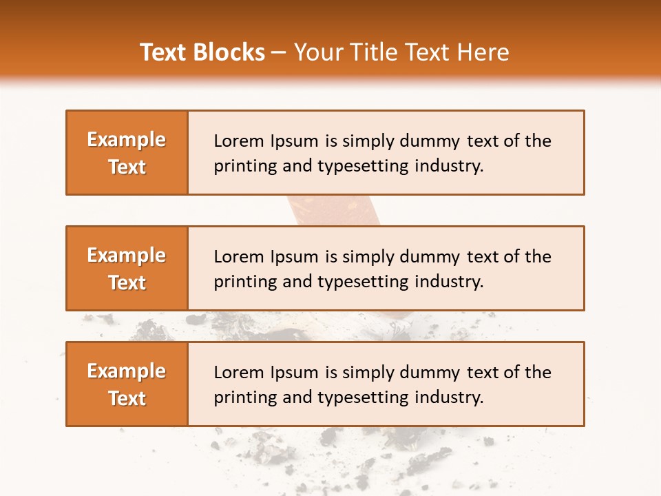 Smoke Filters Insulated PowerPoint Template