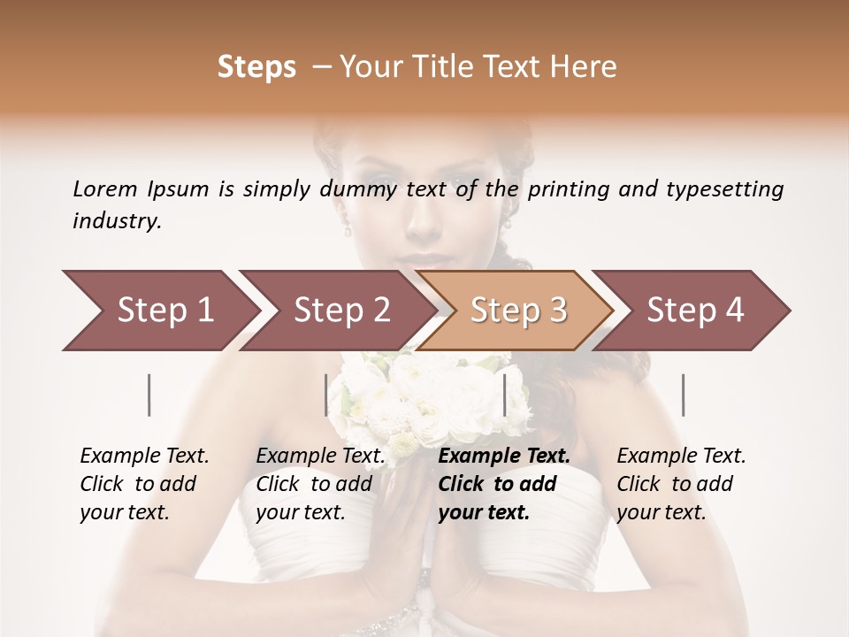 Girl Face Pleasure PowerPoint Template