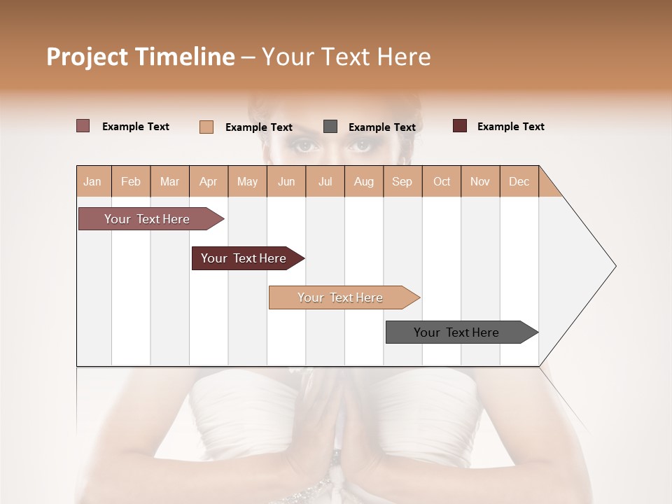 Girl Face Pleasure PowerPoint Template