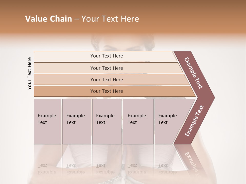 Girl Face Pleasure PowerPoint Template