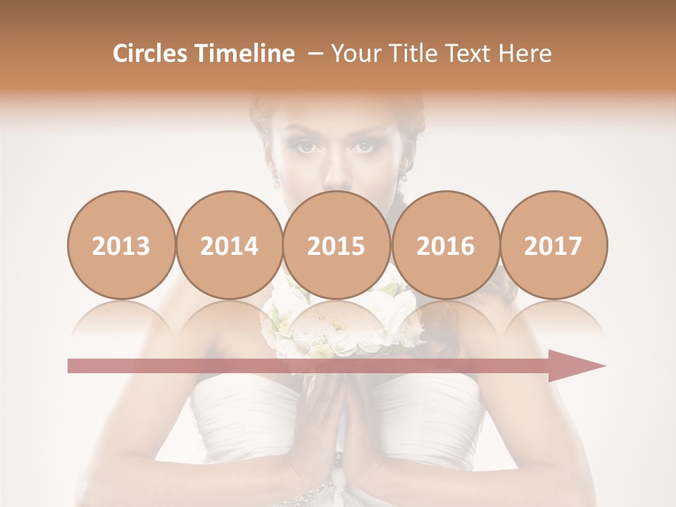 Girl Face Pleasure PowerPoint Template