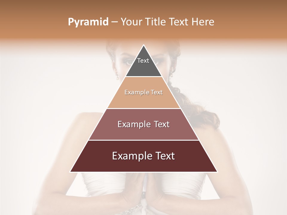 Girl Face Pleasure PowerPoint Template