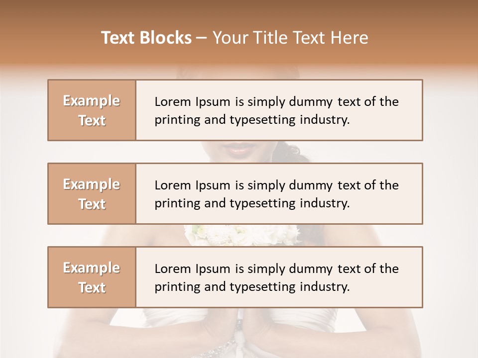 Girl Face Pleasure PowerPoint Template