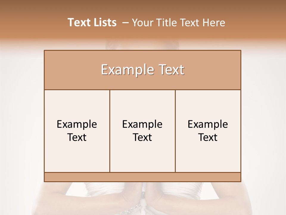 Girl Face Pleasure PowerPoint Template