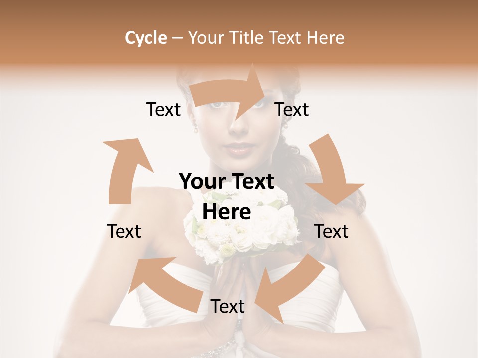 Girl Face Pleasure PowerPoint Template