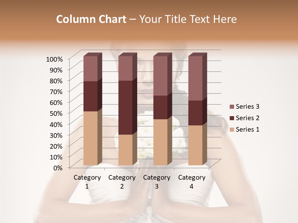 Girl Face Pleasure PowerPoint Template