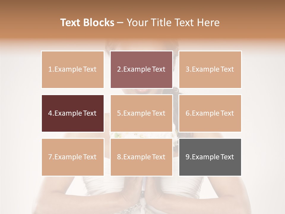 Girl Face Pleasure PowerPoint Template