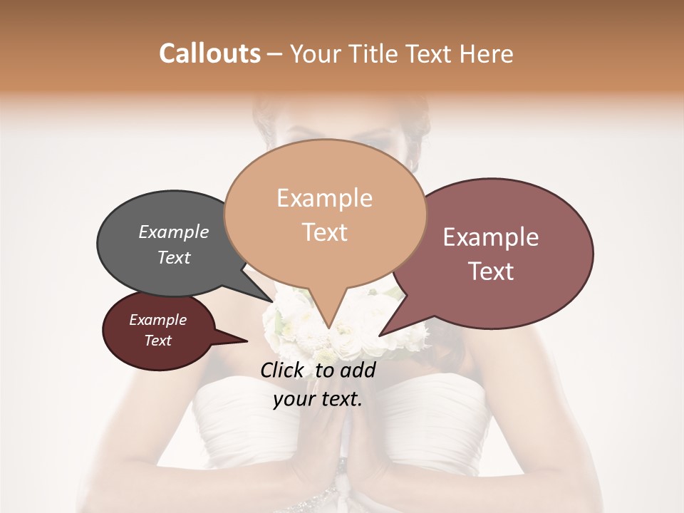 Girl Face Pleasure PowerPoint Template