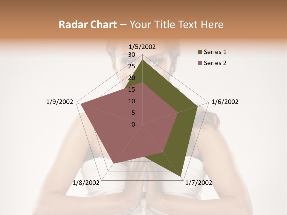 Girl Face Pleasure PowerPoint Template
