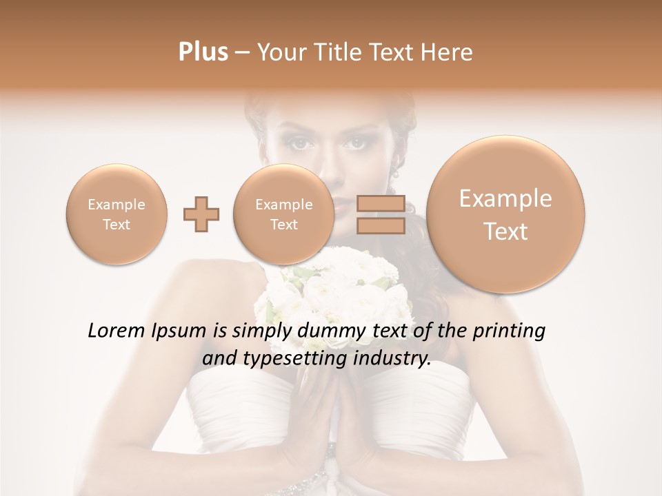 Girl Face Pleasure PowerPoint Template