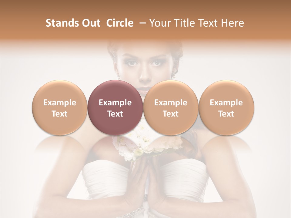 Girl Face Pleasure PowerPoint Template