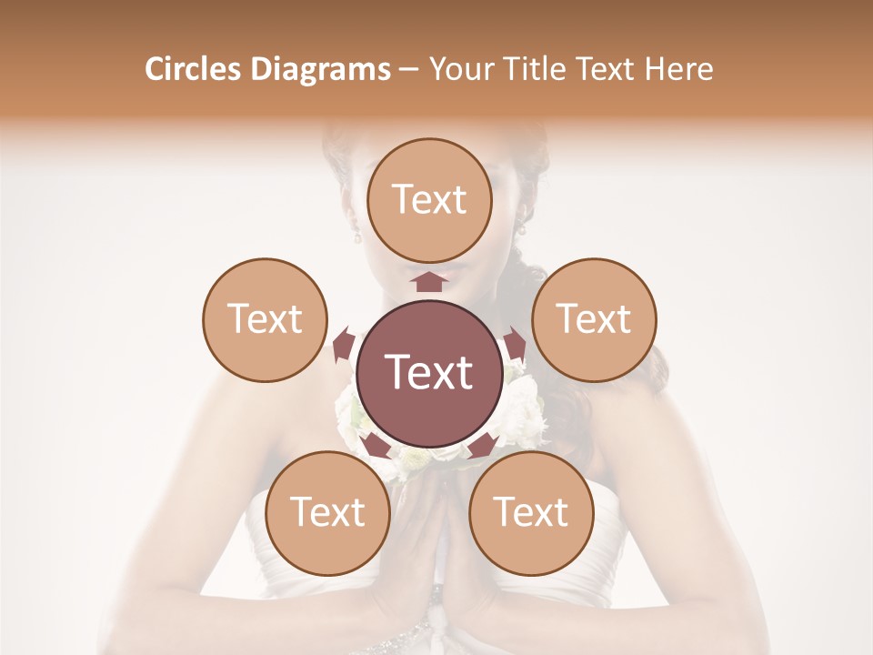 Girl Face Pleasure PowerPoint Template