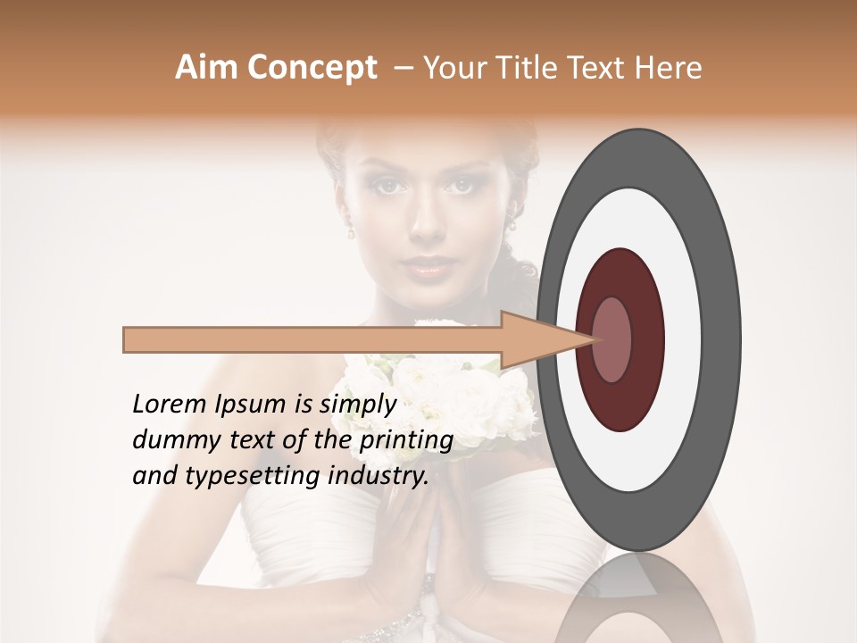 Girl Face Pleasure PowerPoint Template