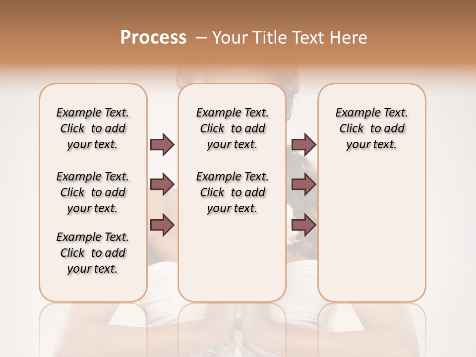 Girl Face Pleasure PowerPoint Template