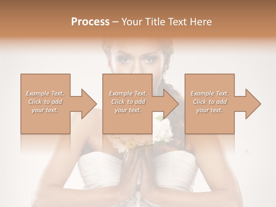 Girl Face Pleasure PowerPoint Template