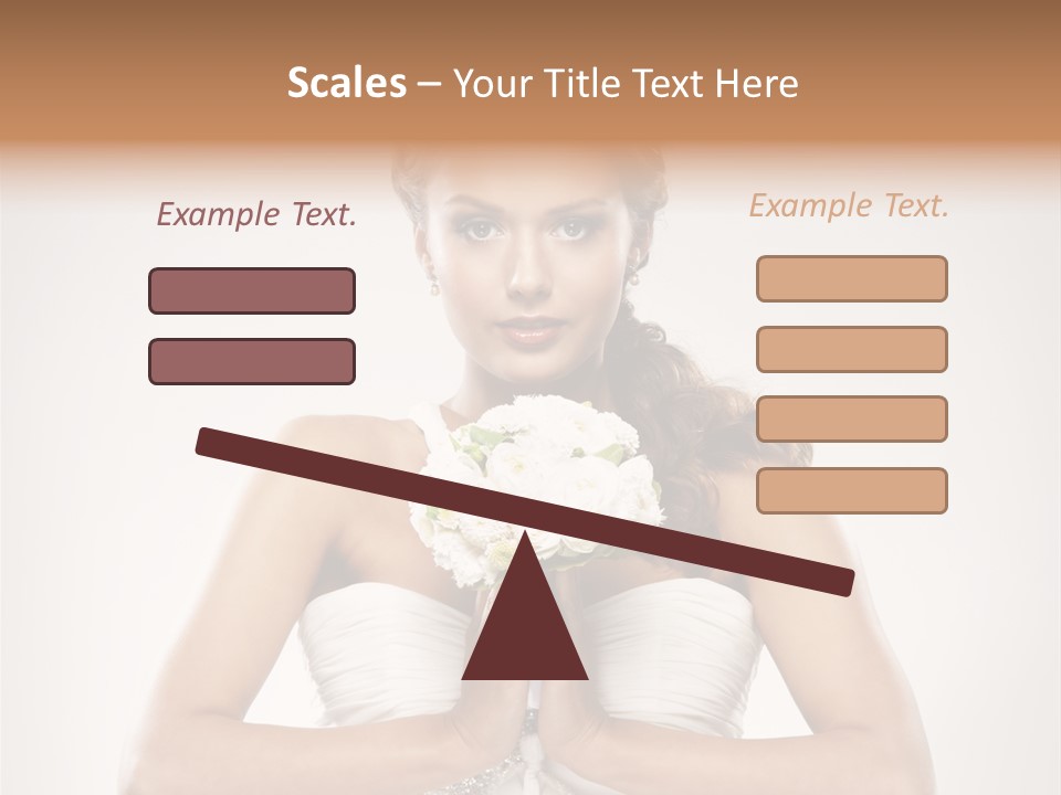 Girl Face Pleasure PowerPoint Template