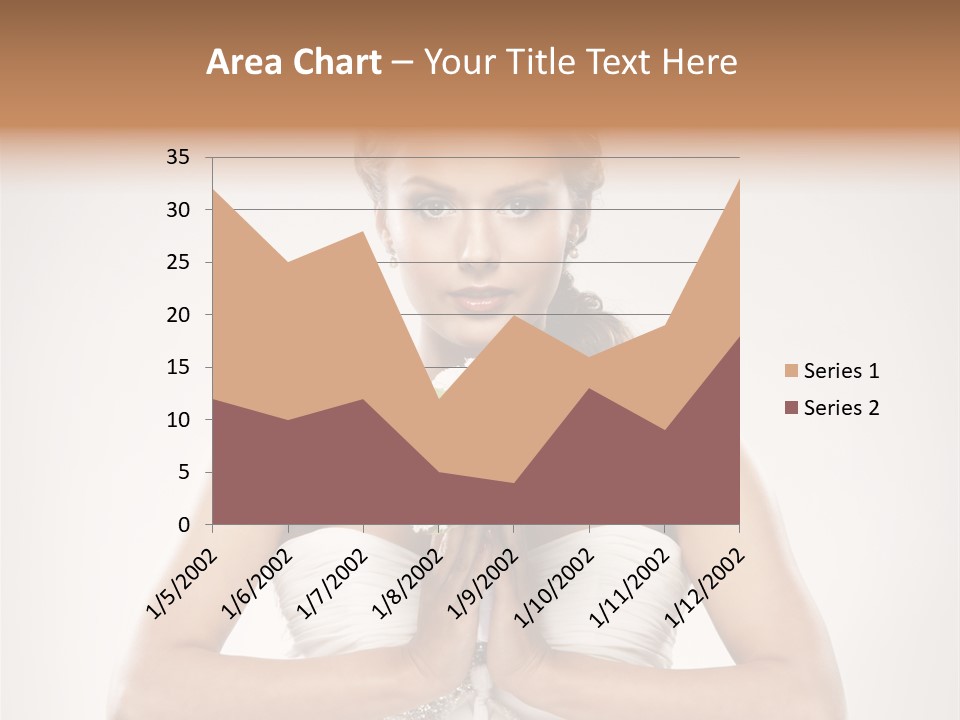 Girl Face Pleasure PowerPoint Template