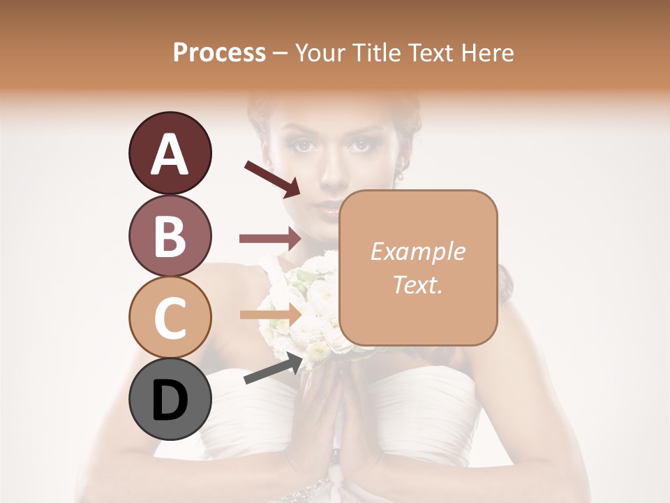 Girl Face Pleasure PowerPoint Template