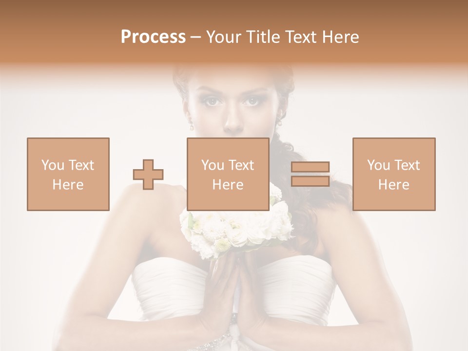 Girl Face Pleasure PowerPoint Template