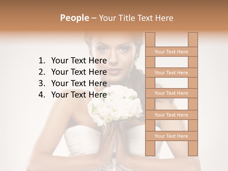 Girl Face Pleasure PowerPoint Template