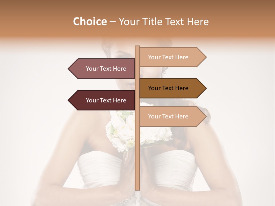 Girl Face Pleasure PowerPoint Template