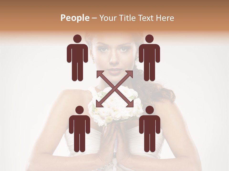 Girl Face Pleasure PowerPoint Template