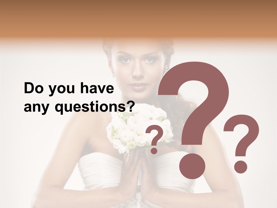 Girl Face Pleasure PowerPoint Template