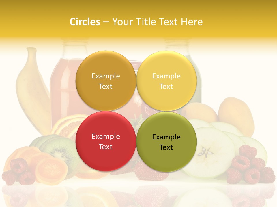 Vegetarian Bottle Beverage PowerPoint Template