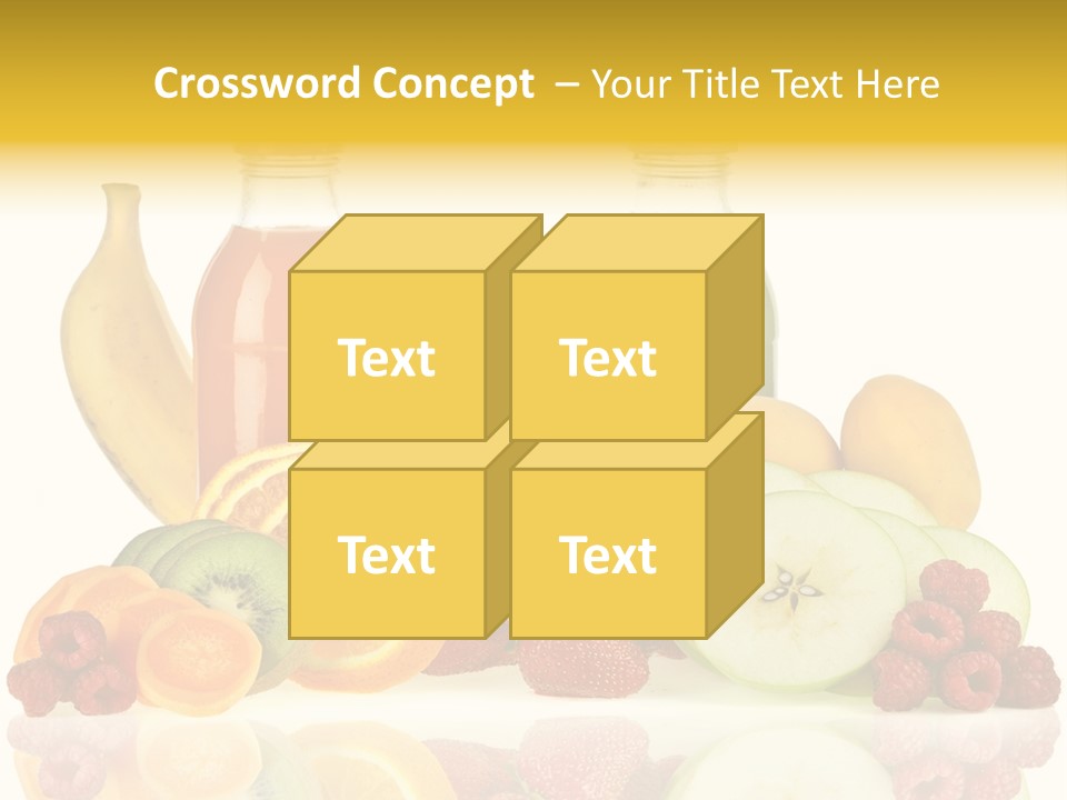 Vegetarian Bottle Beverage PowerPoint Template