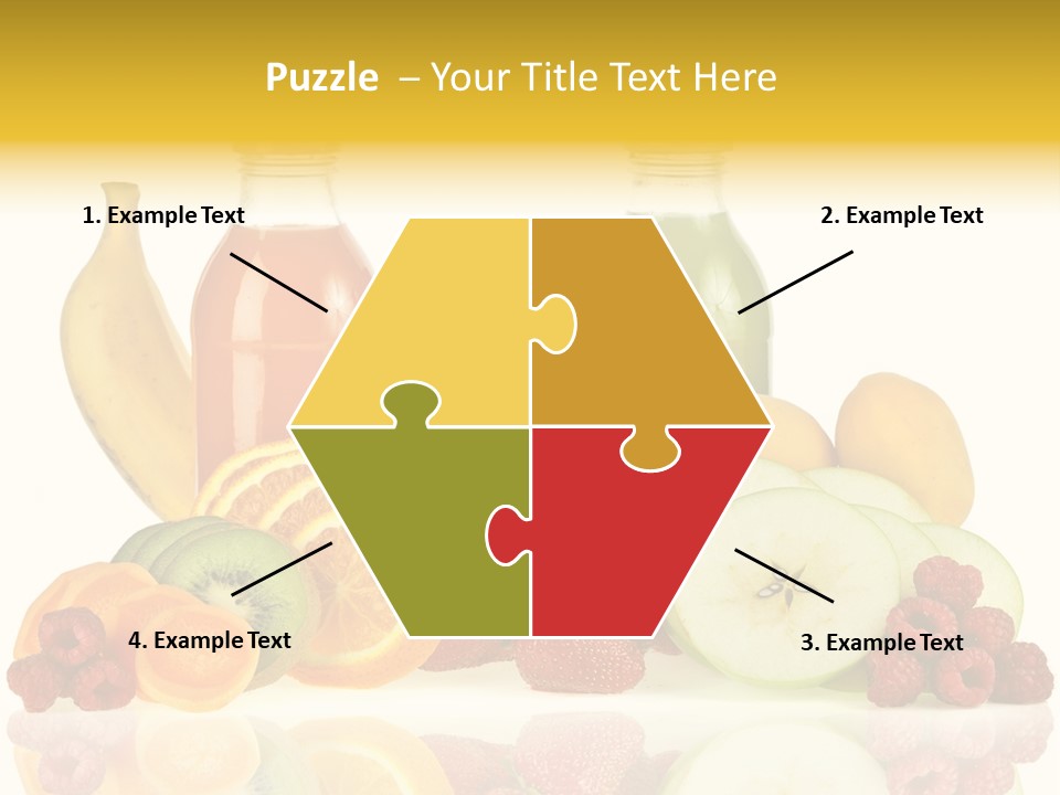 Vegetarian Bottle Beverage PowerPoint Template