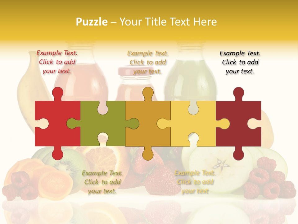 Vegetarian Bottle Beverage PowerPoint Template