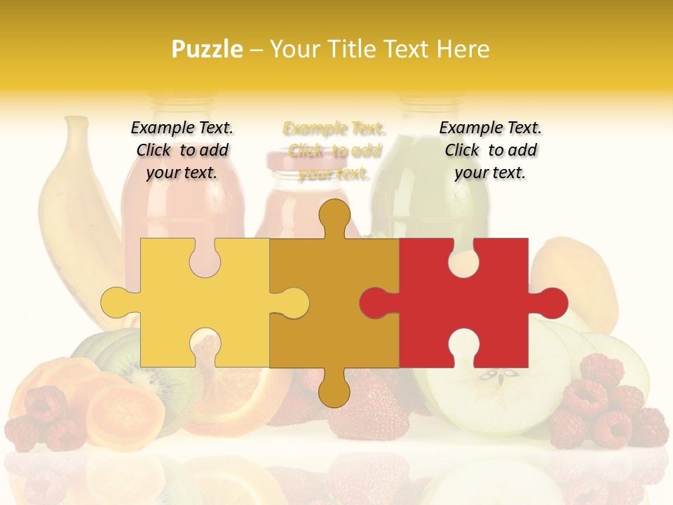 Vegetarian Bottle Beverage PowerPoint Template