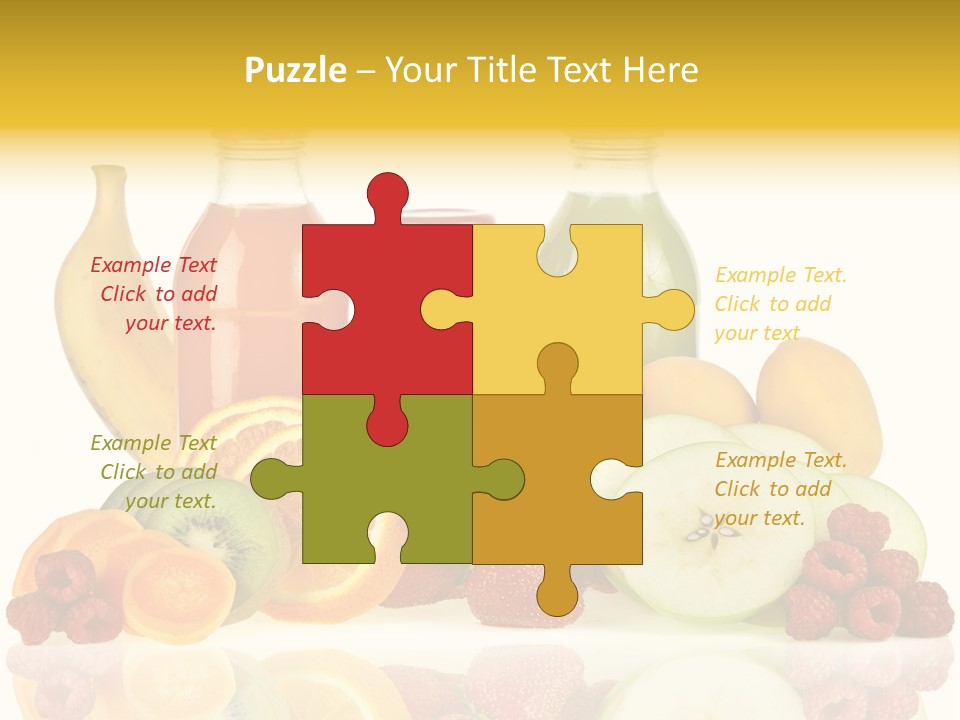 Vegetarian Bottle Beverage PowerPoint Template