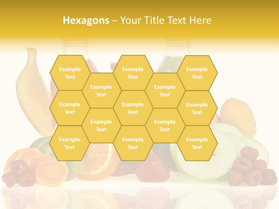 Vegetarian Bottle Beverage PowerPoint Template