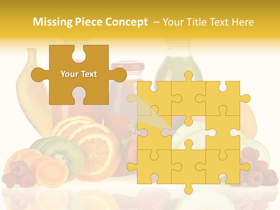 Vegetarian Bottle Beverage PowerPoint Template