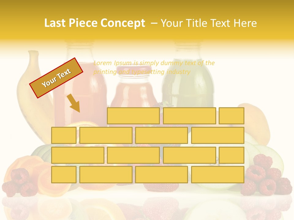 Vegetarian Bottle Beverage PowerPoint Template