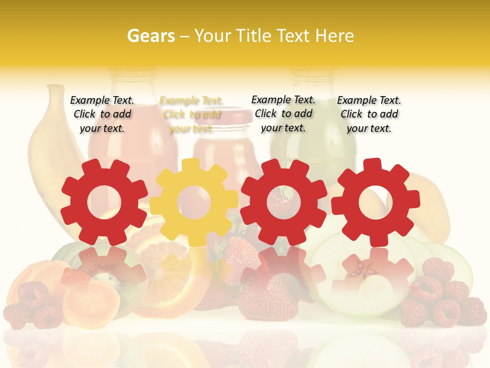 Vegetarian Bottle Beverage PowerPoint Template