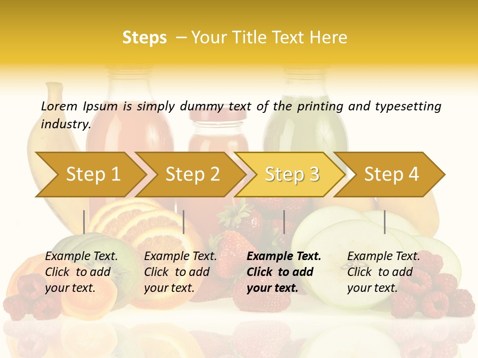 Vegetarian Bottle Beverage PowerPoint Template