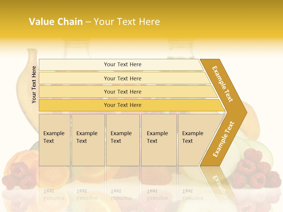 Vegetarian Bottle Beverage PowerPoint Template